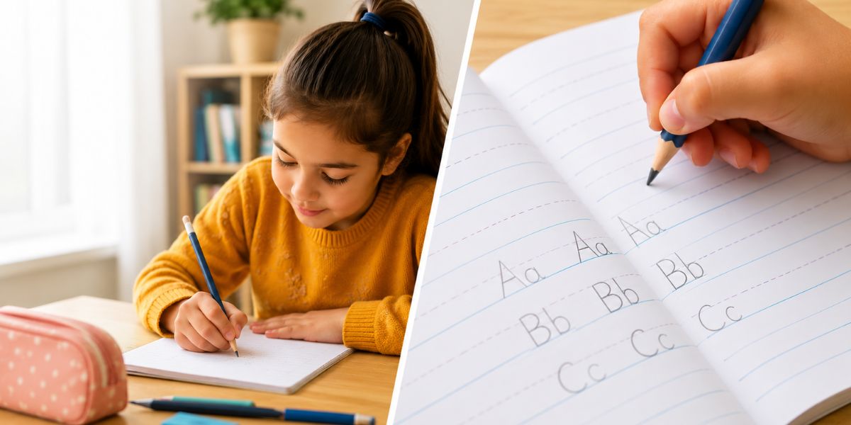 Handwriting Exercise Books: Wide Lines vs Narrow Lines