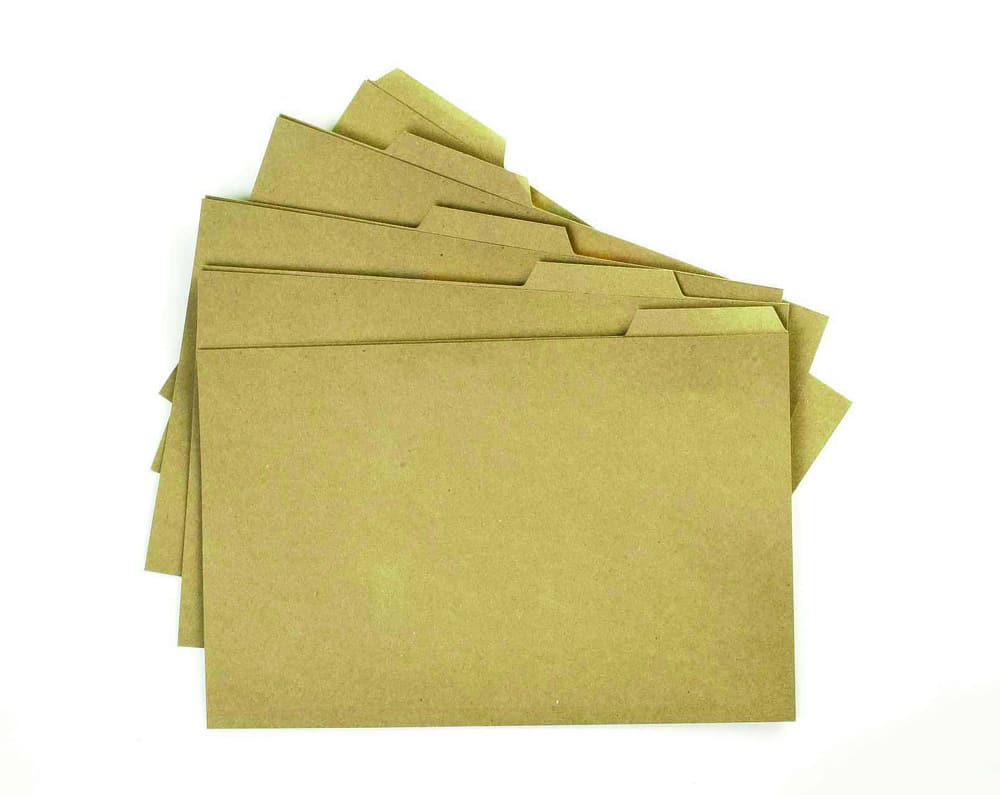 Kraft Tabbed Folders - Pk100