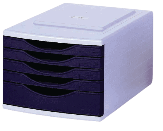 Drawer Tower Black/Grey