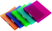 A4 Translucent Frosted Ring Binders Assorted - Pk12