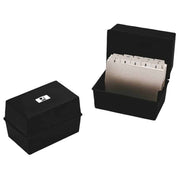Card Index Box Black