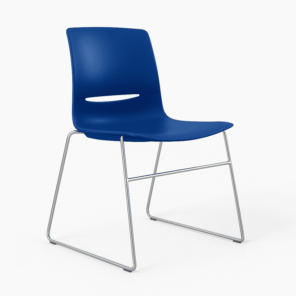 Spotlight High Density Skid Base Chair – lightweight, stackable chair for multipurpose use
