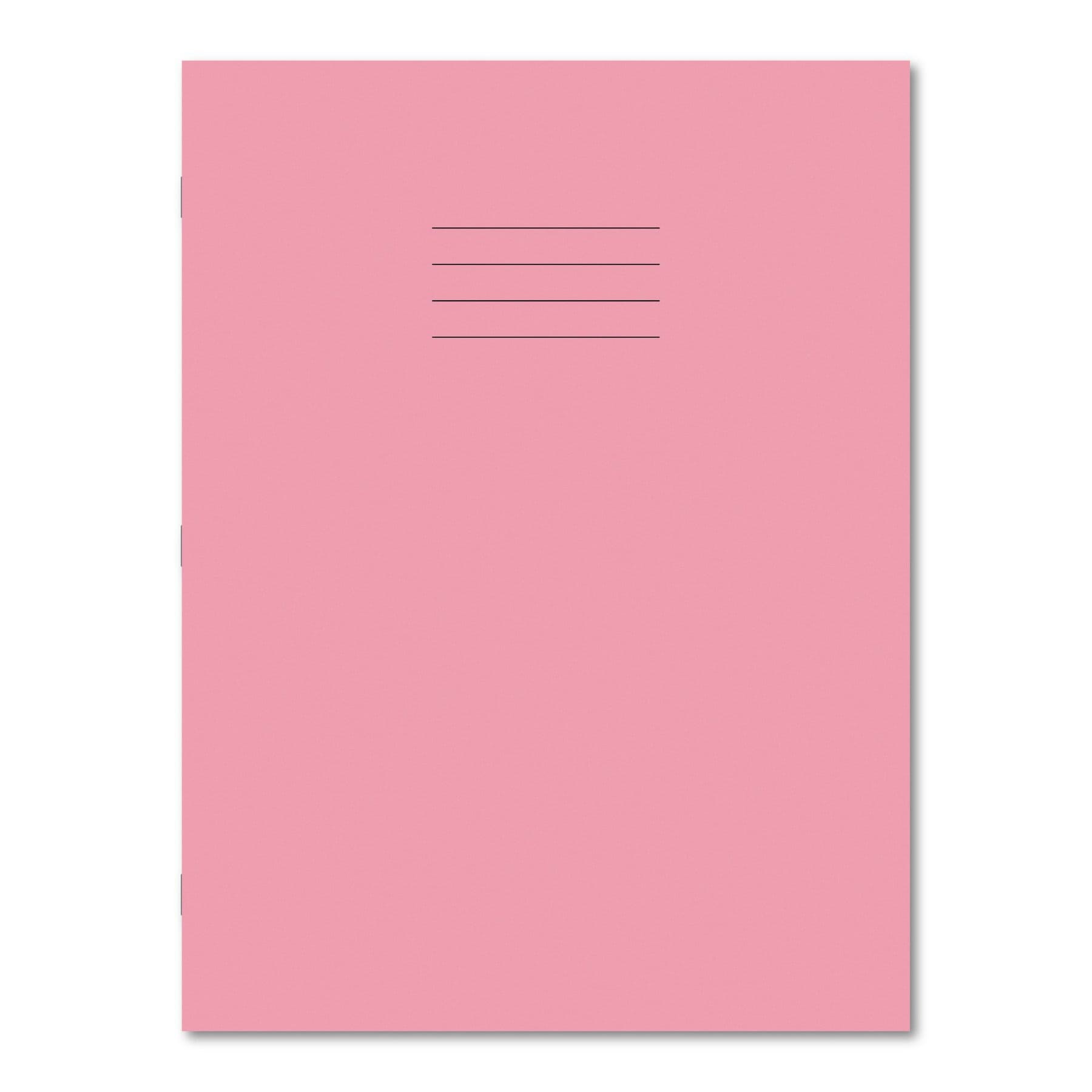 Classic Overprinted Exercise Book A4+ 80 Pages 12mm Ruled & Margin - Pink 45 Pack