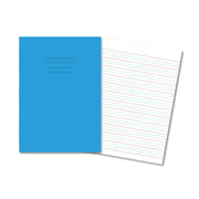 Classic Exercise Book A4 80 Pages 7,6,7mm Handwriting Lines - Light Blue 50 Pack