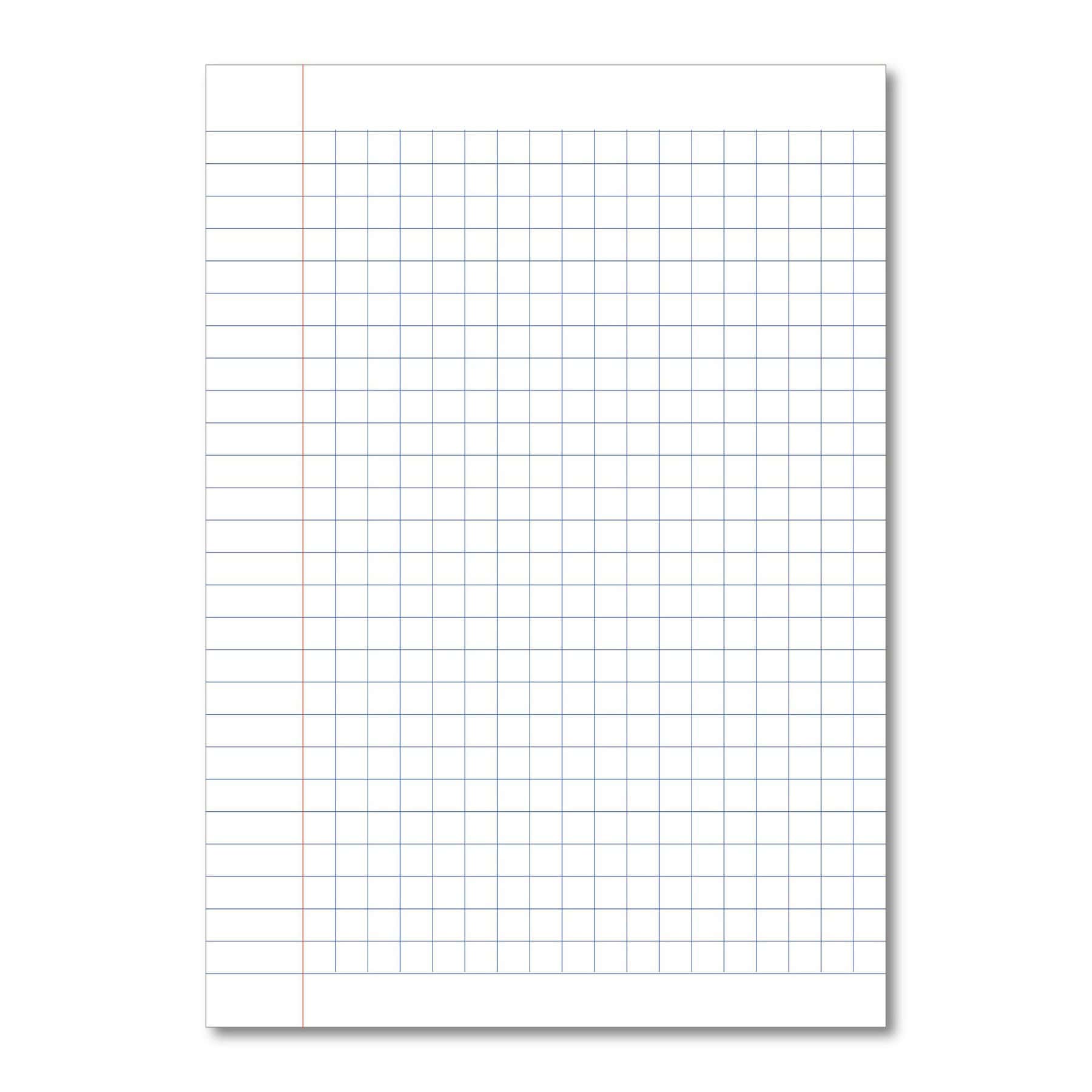 Classic Overprinted Exercise Books A4 80 Pages 10mm Squares Orange - Pk50