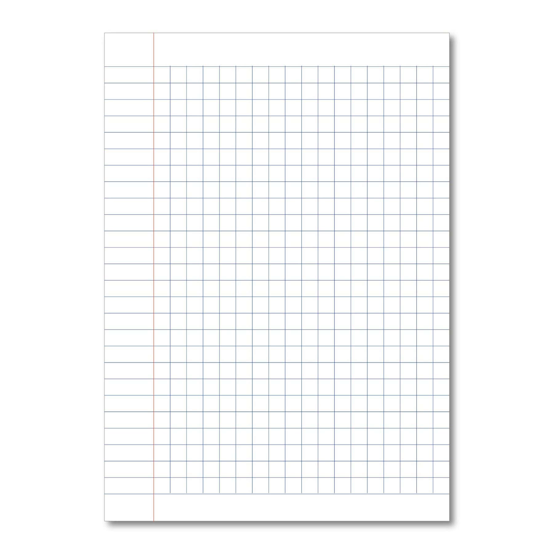 Oxford Overprinted Exercise Book A4+ 80 Pages 10mm Squared with Margin - Dark Blue 45 Pack