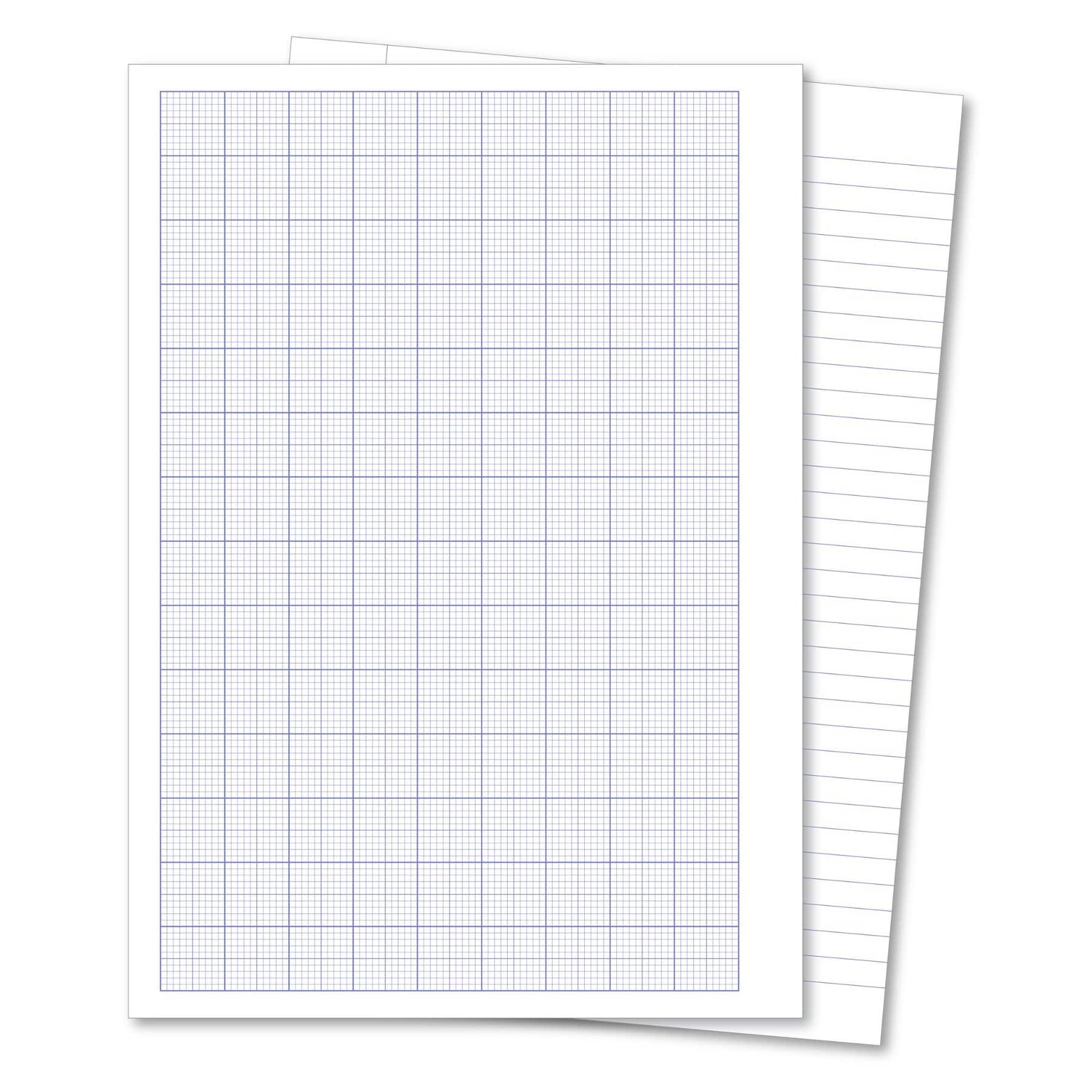 Oxford Lab Book A4 80 Pages 2,10,20mm Graph / 8mm Ruled & Margin Alternate - Red 50 Pack