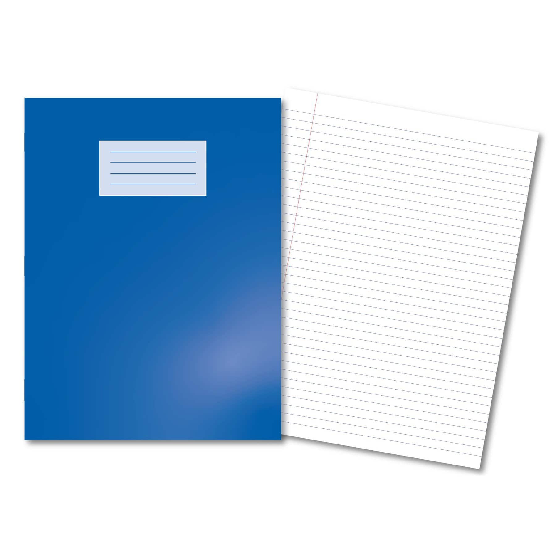Oxford Overprinted Exercise Book A4+ 80 Pages 8mm Ruled Margin - Dark Blue 45 Pack