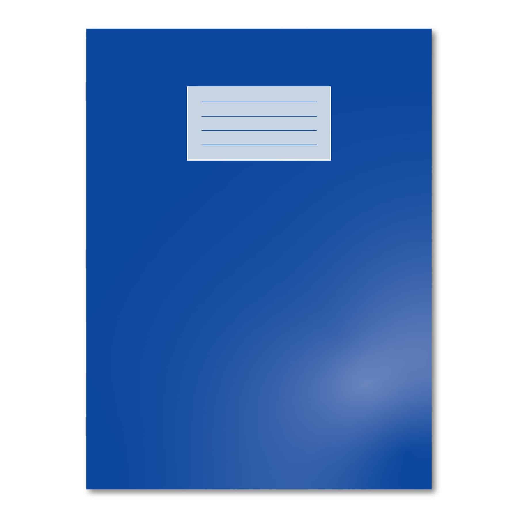 Oxford Overprinted Exercise Book A4 80 Pages 10mm Squared with Margin - Dark Blue 50 Pack