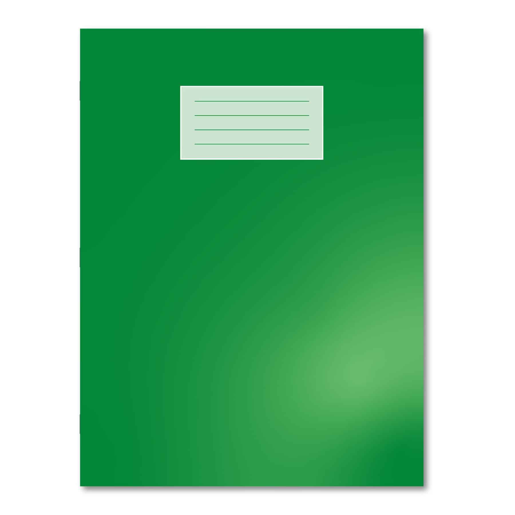 Oxford Exercise Book A4+ 80 Pages 8mm Ruled & Margin - Dark Green 45 Pack
