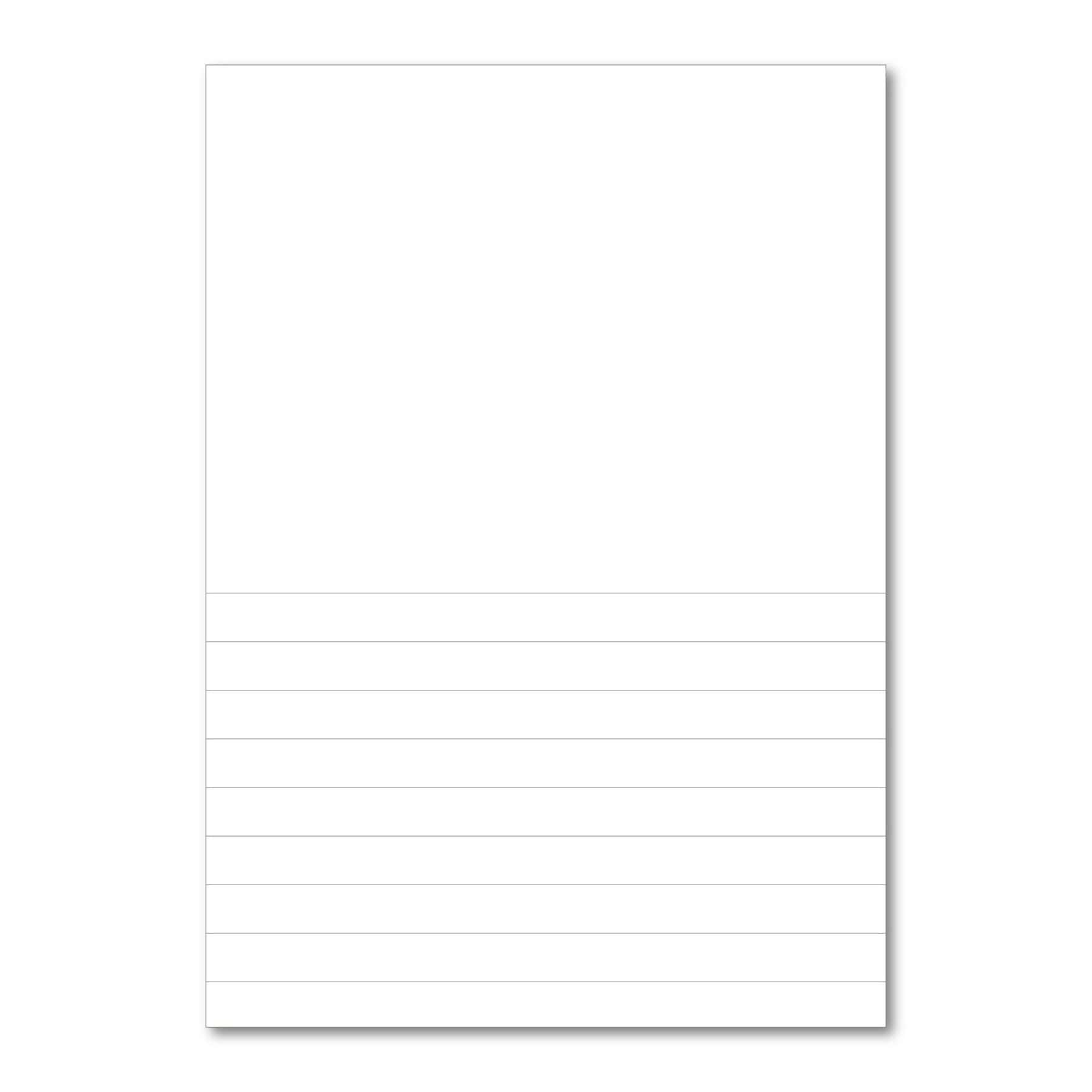 Classic Exercise Book A4 48 Pages Top Blank / Bottom 15mm Ruled - Yellow 100 Pack