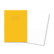 Classic Exercise Book A4 48 Pages Top Blank / Bottom 15mm Ruled - Yellow 100 Pack