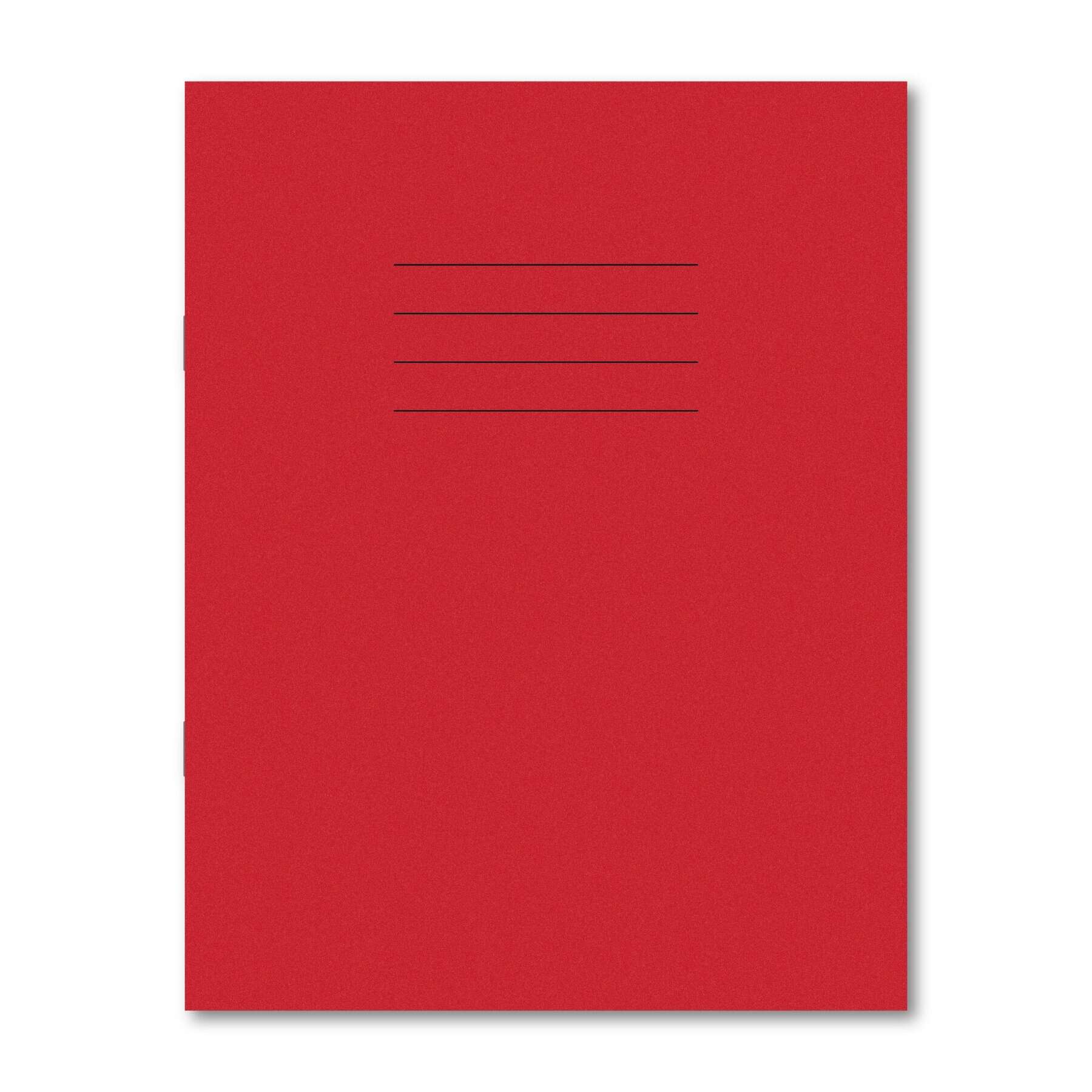 Classic Exercise Book 9x7" 48 Pages Top Blank / Bottom 15mm Ruled - Red 100 Pack
