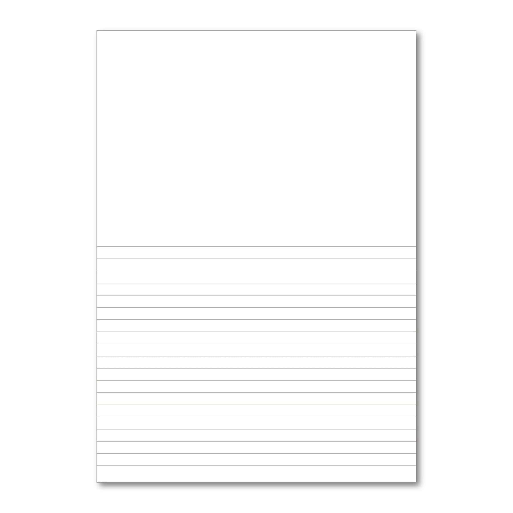 Classic Exercise Book A4 48 Pages Top Blank / Bottom 8mm Ruled - Light Green 100 Pack