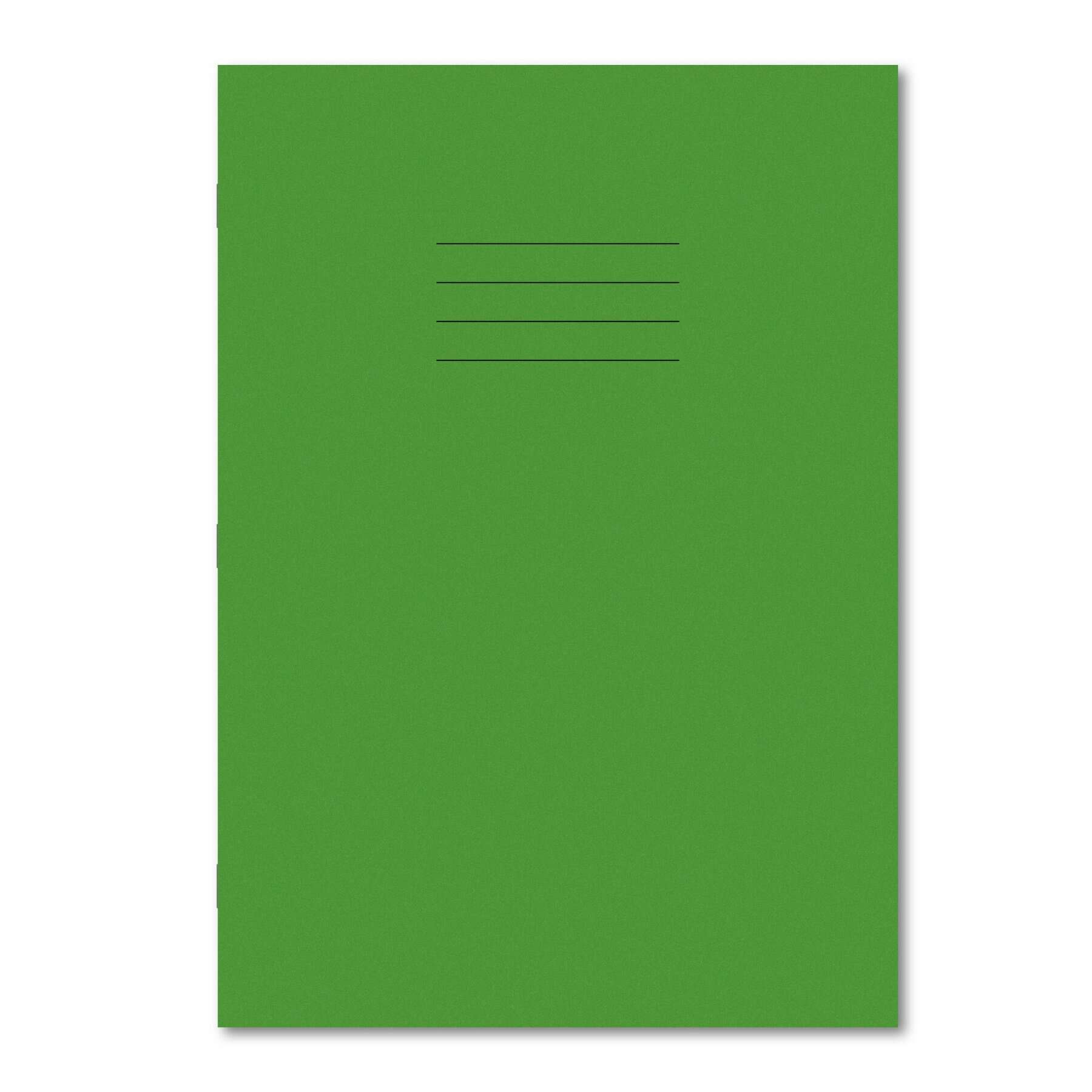 Classic Exercise Book A4 48 Pages Top Blank / Bottom 8mm Ruled - Light Green 100 Pack