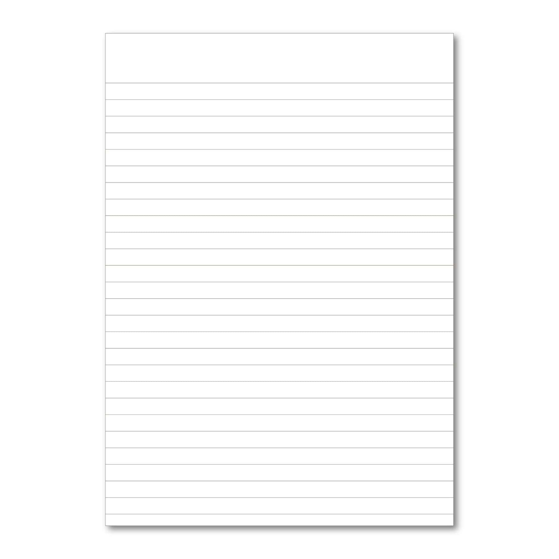 Classic Overprinted Exercise Books A4 80 Pages 8mm Ruled Light Blue - Pk50