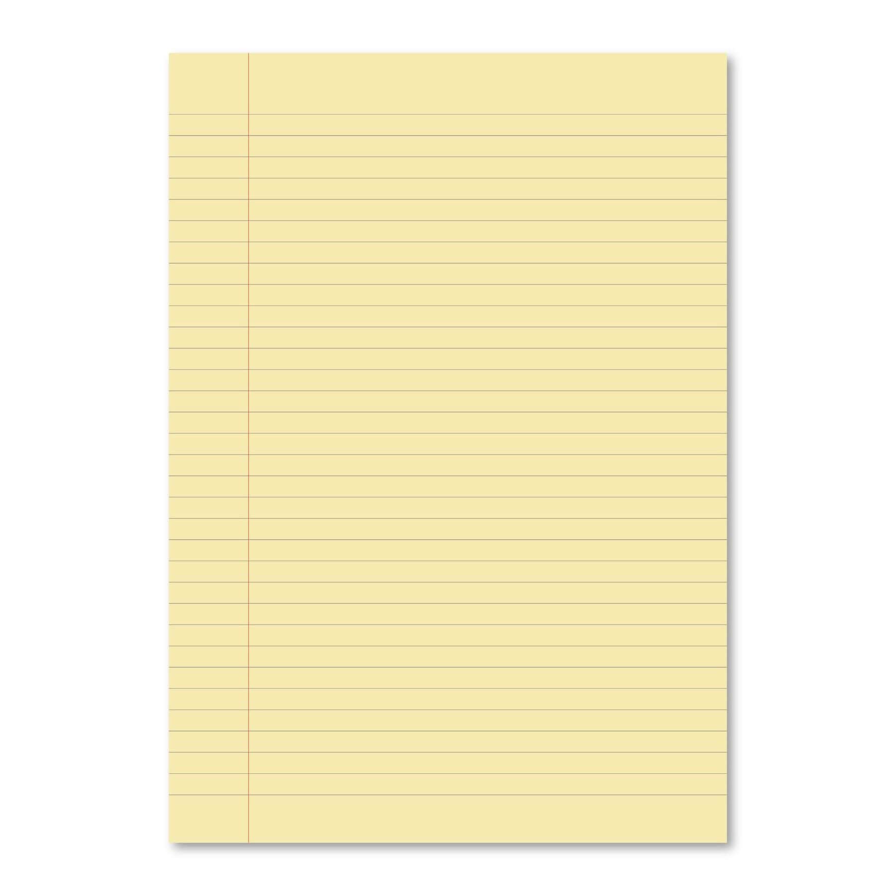 Classic Overprinted SEN Exercise Book A4 80 Pages 8mm Ruled & Margin - Yellow Cover, Cream Pages 50 Pack