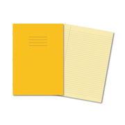 Classic SEN Exercise Book A4 80 Pages 8mm Ruled & Margin - Yellow Cover, Cream Pages 50 Pack