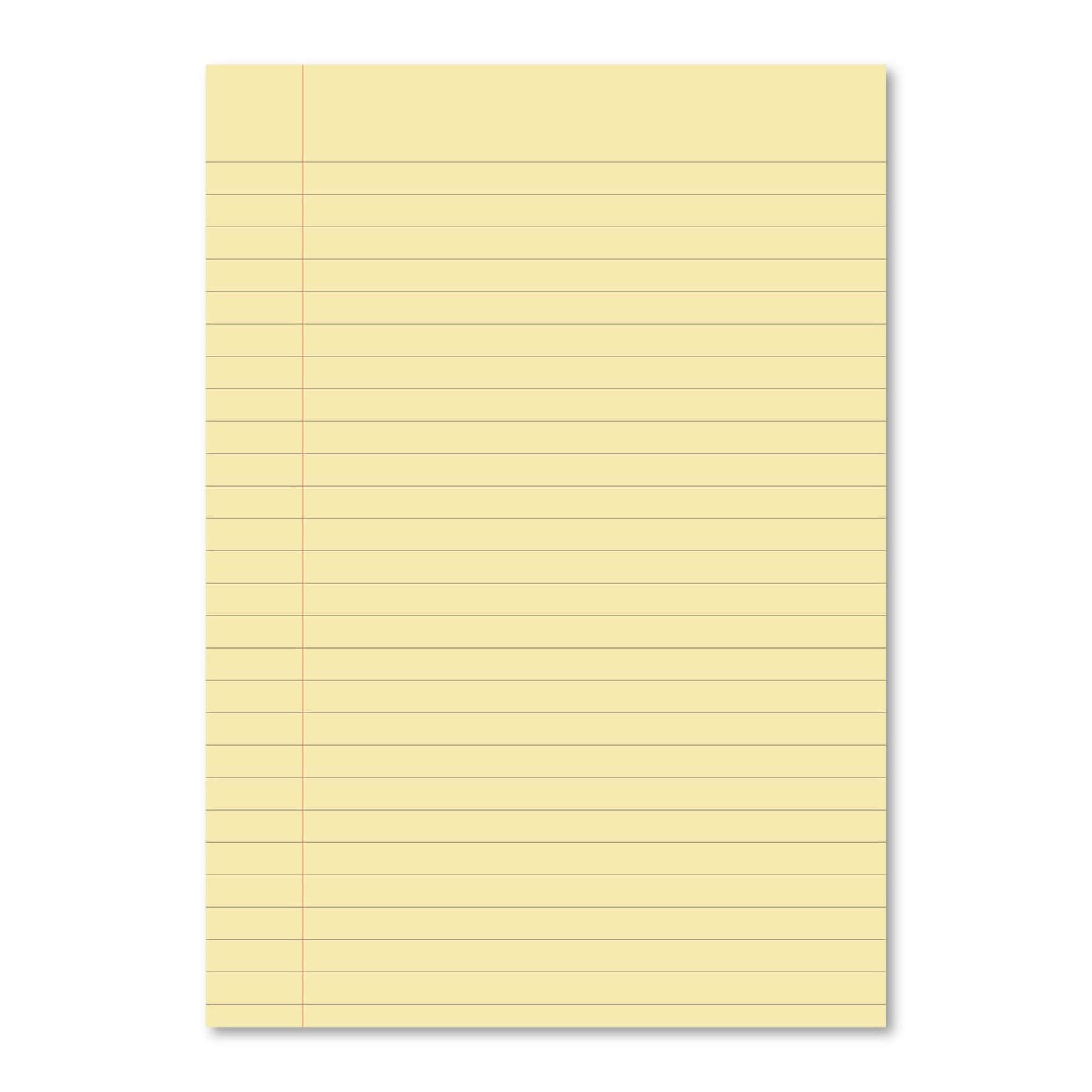 Classic Overprinted SEN Exercise Book A4 80 Pages 10mm Ruled & Margin - Yellow Cover, Cream Pages 50 Pack