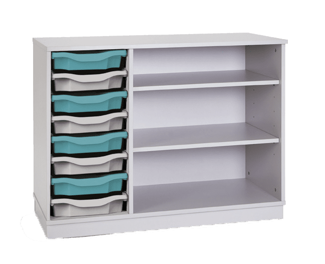Premium 8 Tray Unit With 2 Adjustable Shelves
