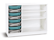 Premium 8 Tray Unit With 2 Adjustable Shelves