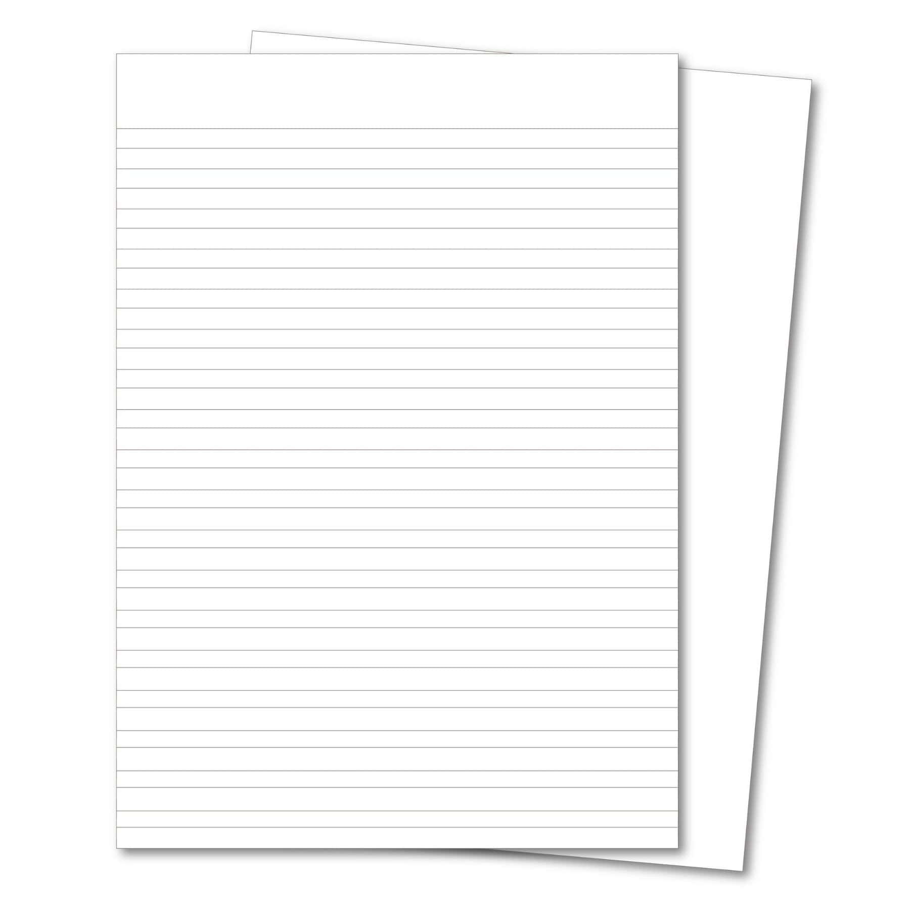 Classic Overprinted Exercise Books A4 80 Pages 8mm Ruled / Alternate Blank Purple - Pk50