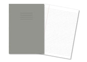 Classic Exercise Books A4 80 Page 8mm Ruled & Margin Grey - Pk50