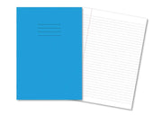 Classic Exercise Books A4 80 Page 8mm Ruled & Margin Light Blue - Pk50
