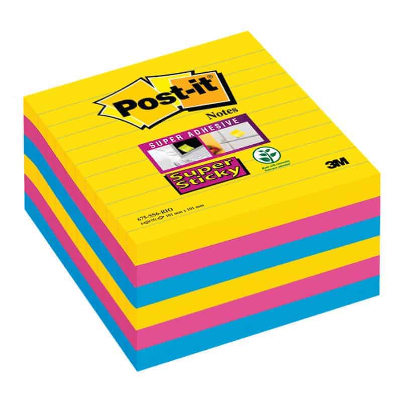 Super Sticky Lined Post-it Notes