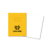 Classic Overprinted Exercise Books 9x7" 80 pages Blank Yellow - Pk100