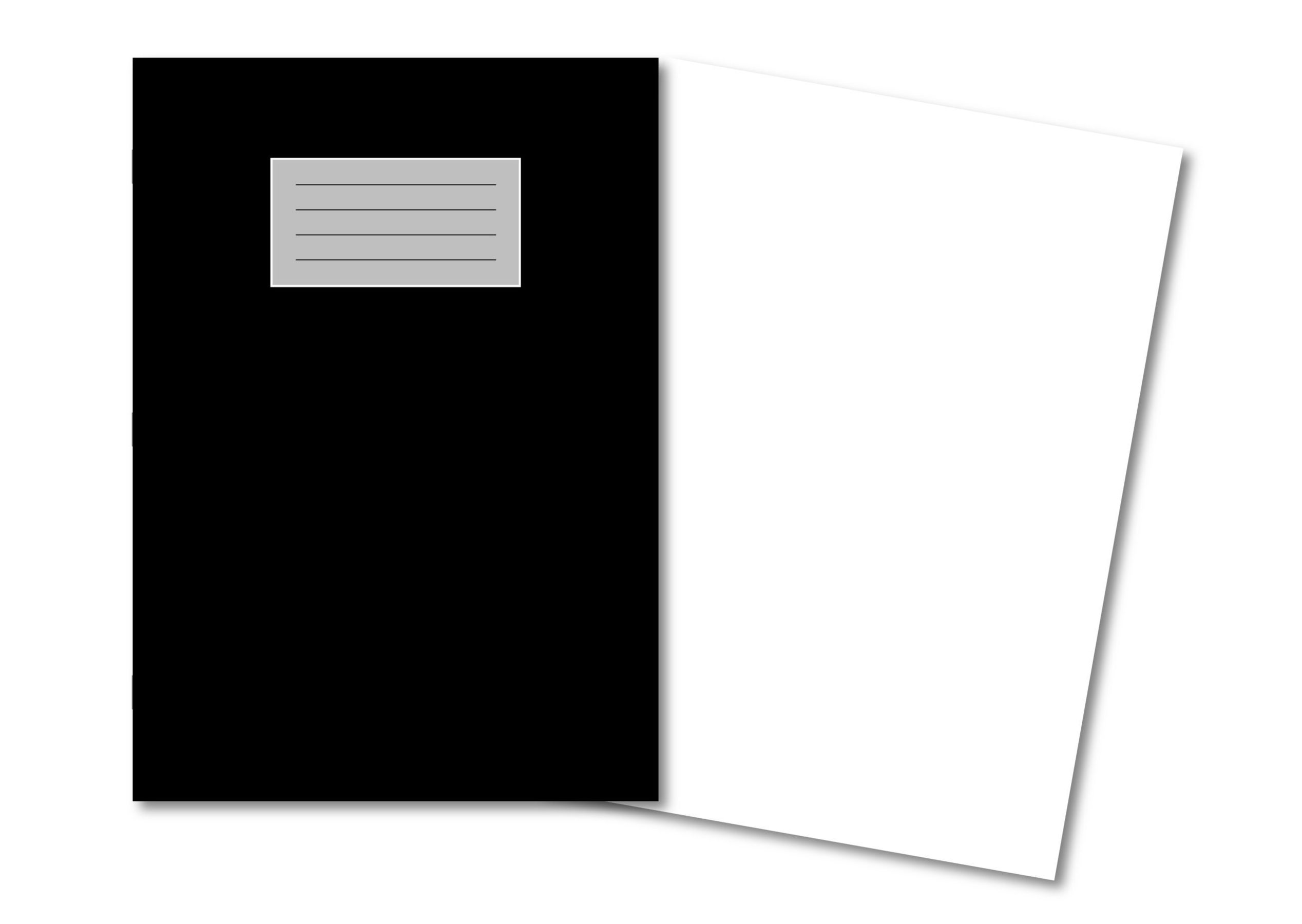 Oxford Sketch Book A4 40 Pages 120gsm Cartridge Blank Black - Pk50