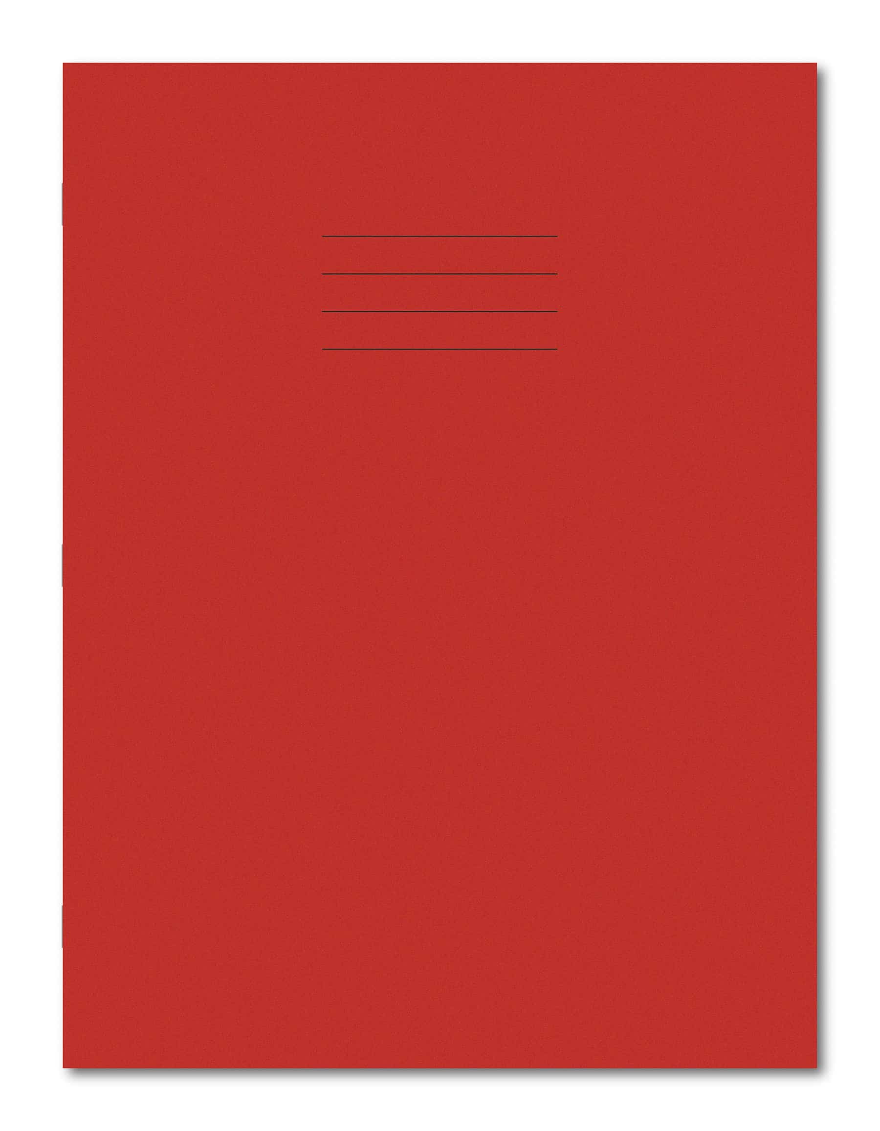 Classic Exercise Books A4+ 80 Pages 15mm Ruled & Margin Red - Pk45