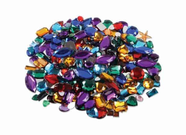 Assorted Acrylic Jewels - 500g