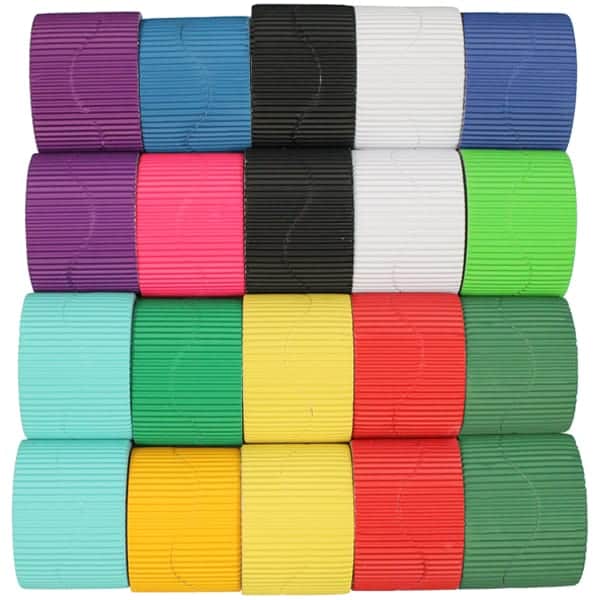 Corrugated Wavy Border Rolls Assorted