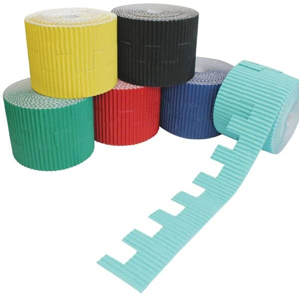 Corrugated Wavy Border Rolls Assorted