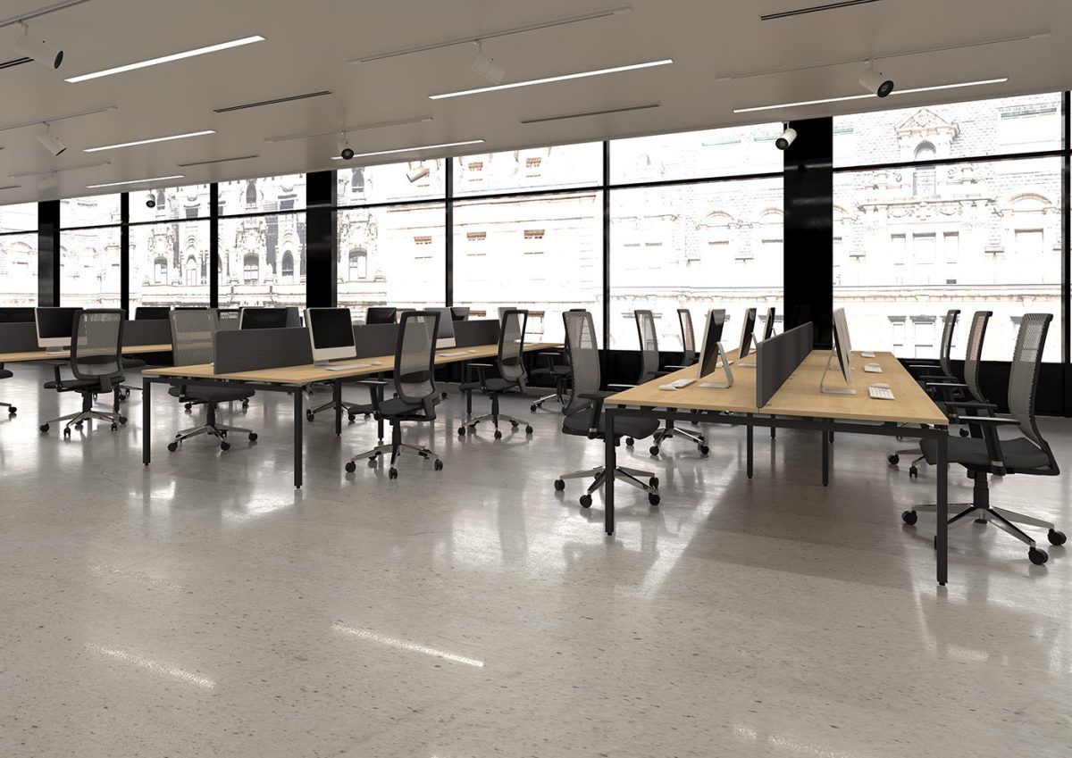 Sienna Single Bench Add-On Desk