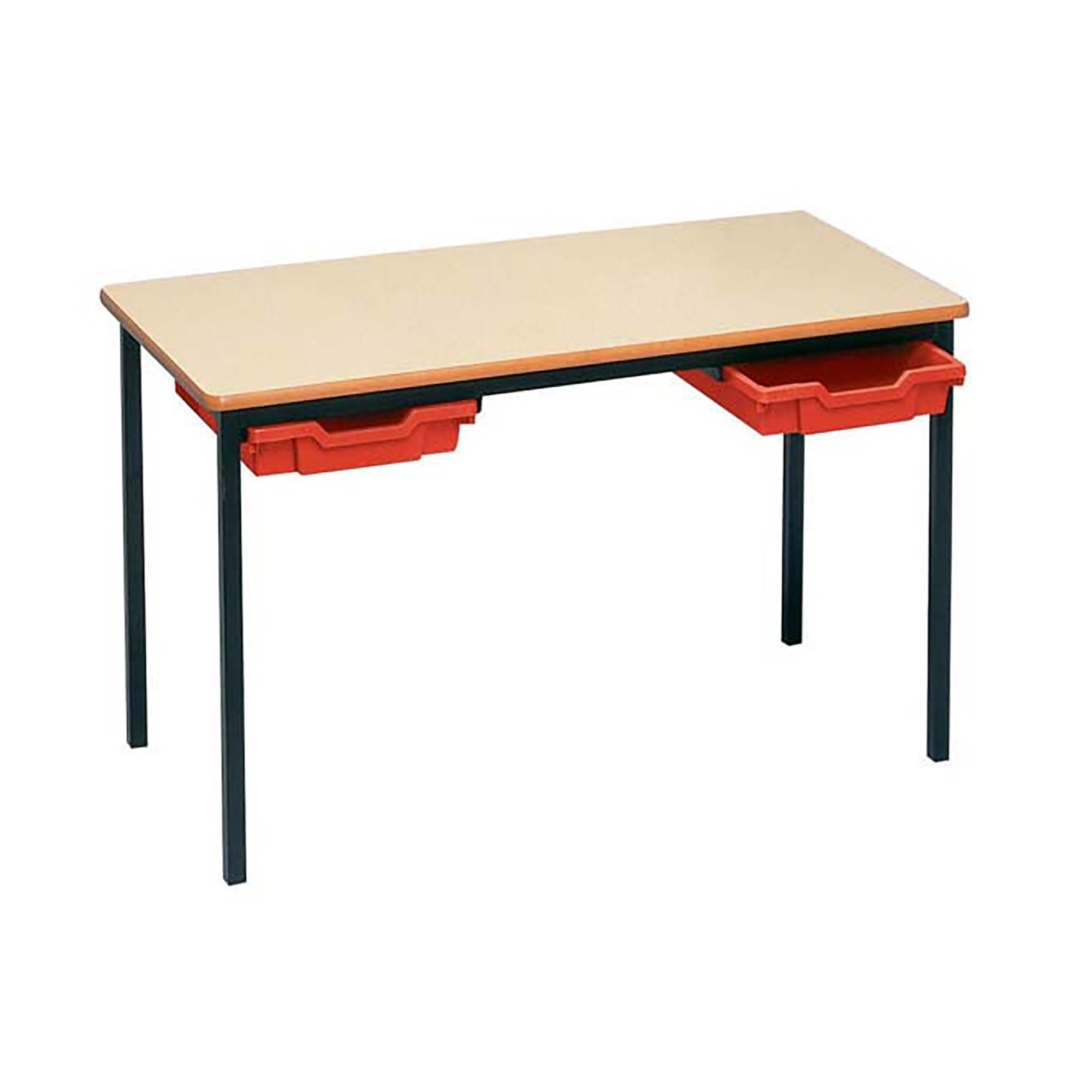 MDF Edge Rectangular Tray Table