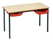 PU Edge Rectangular Tray Table