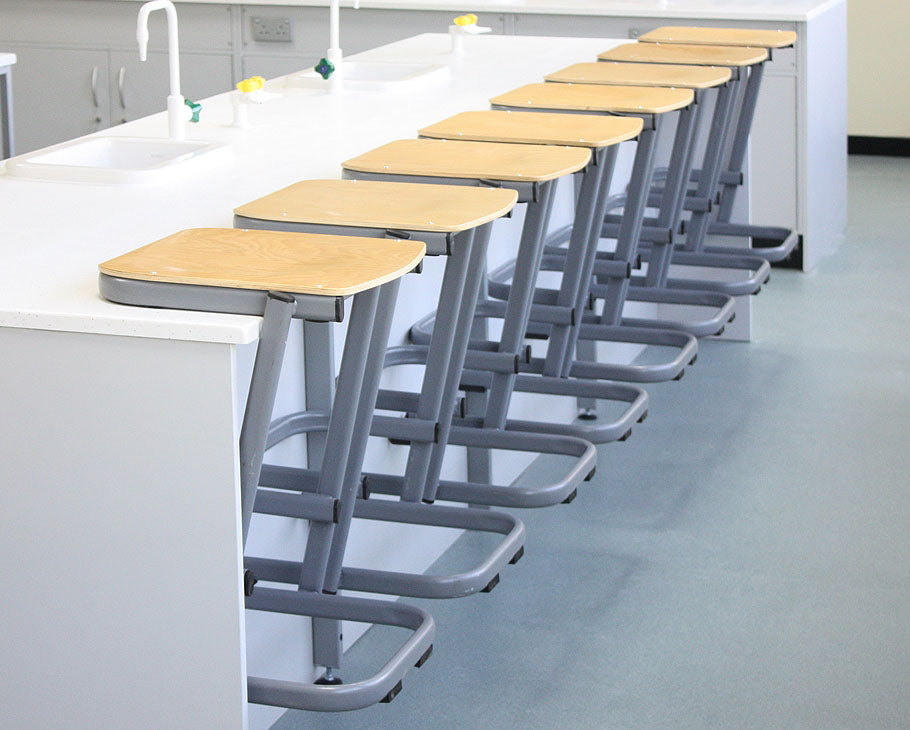 Beech Cantilever Classroom Stool
