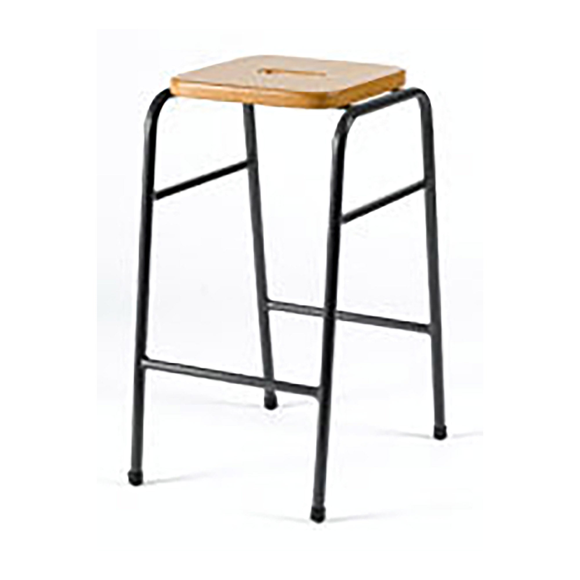 Rectangle Task Stool Rectangular Stool With Polished MDF Seat – Forward Education