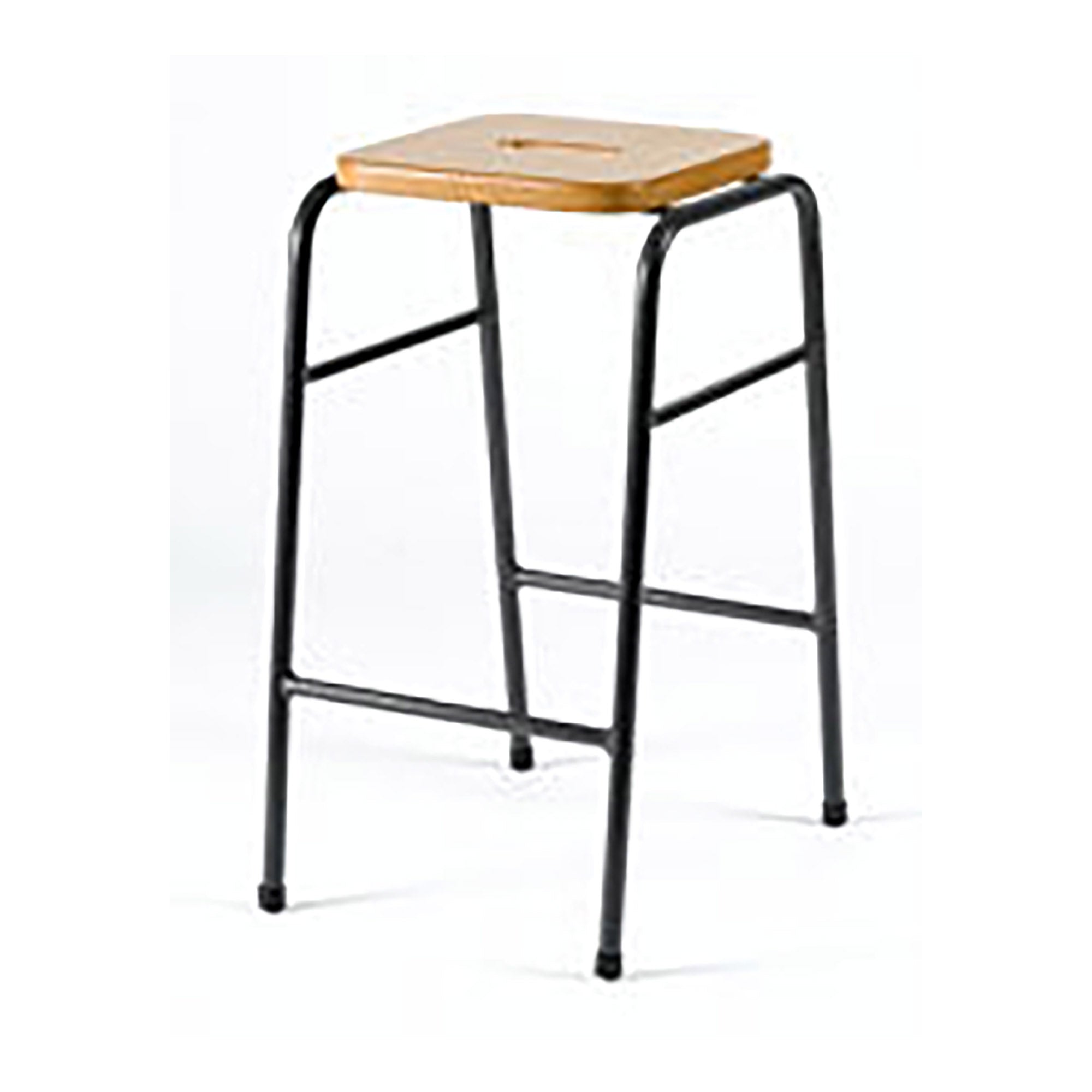 Rectangular Stool With Beech Seat