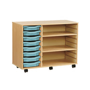 6 Tray Unit With 2 Adjustable Shelves