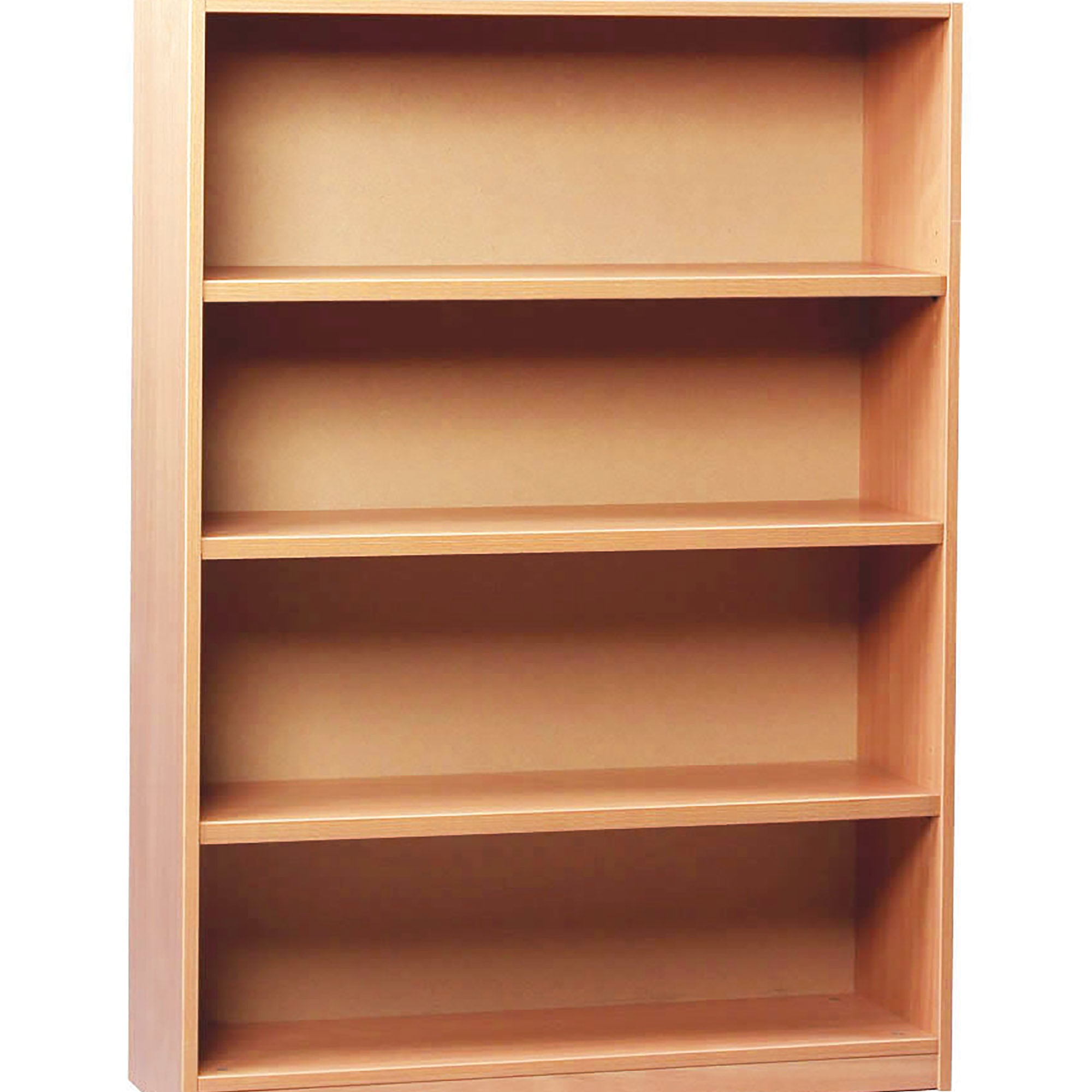 Bookcase With 1 Fixed & 2 Adjustable Shelves - H1250mm
