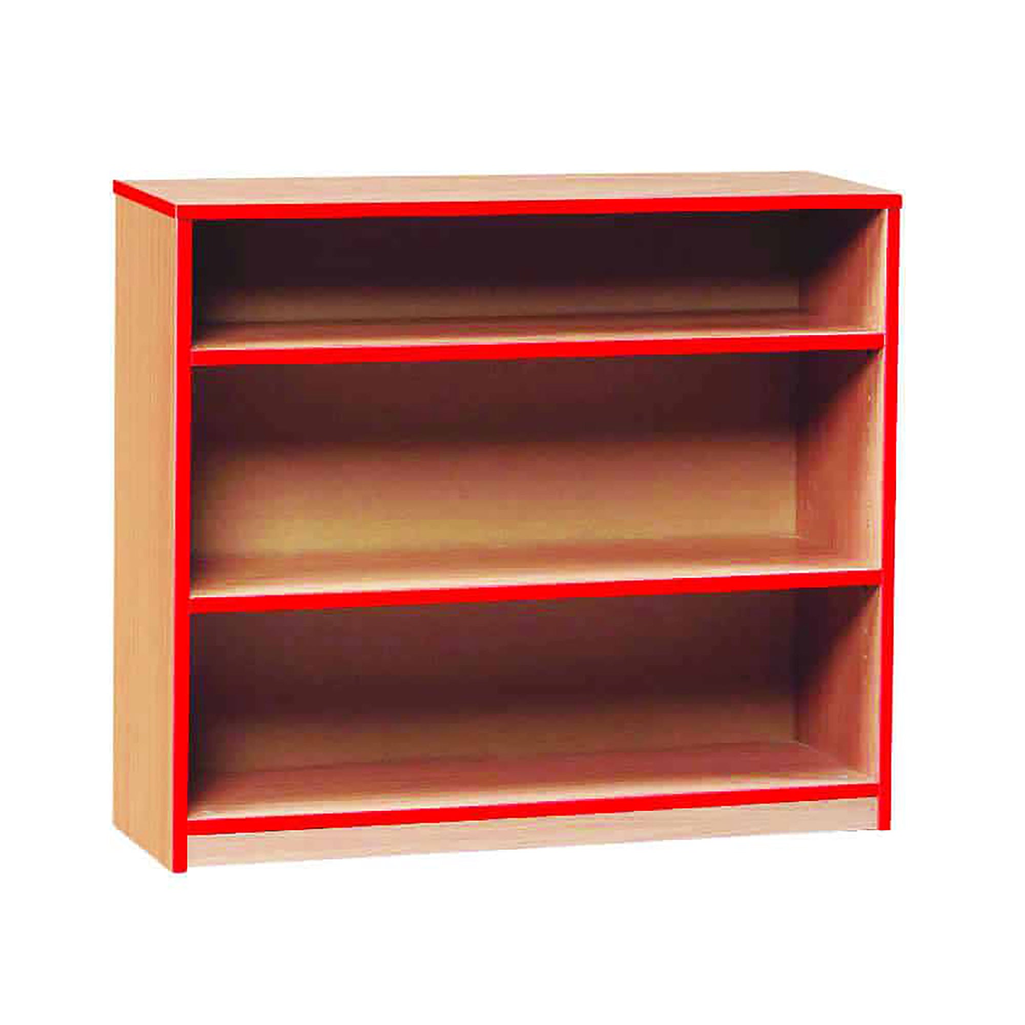 Low Bookcase With Coloured Edge