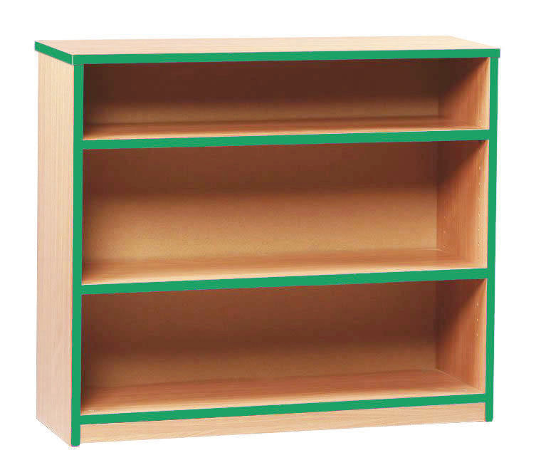 Low Bookcase With Coloured Edge