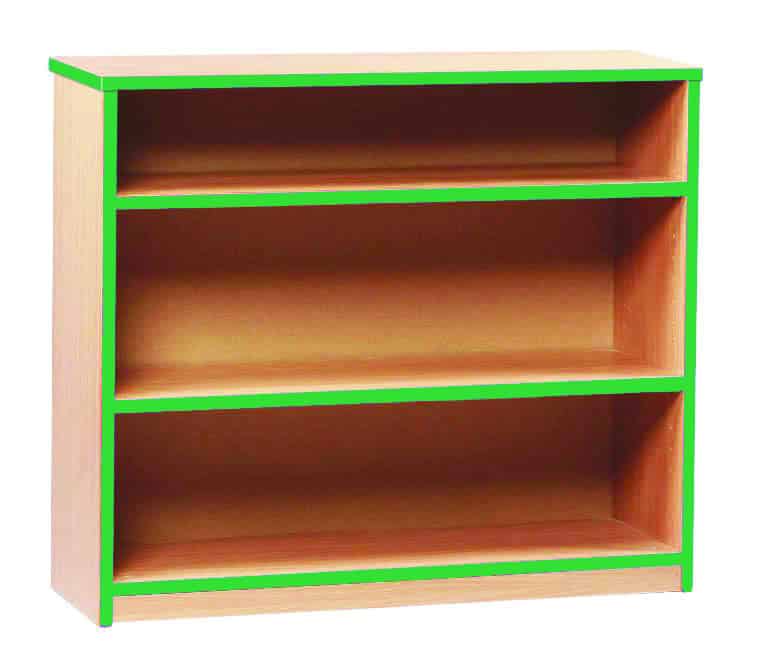 Low Bookcase With Coloured Edge