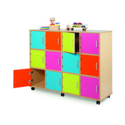 Maple Range Locker Unit With 12 Compartments