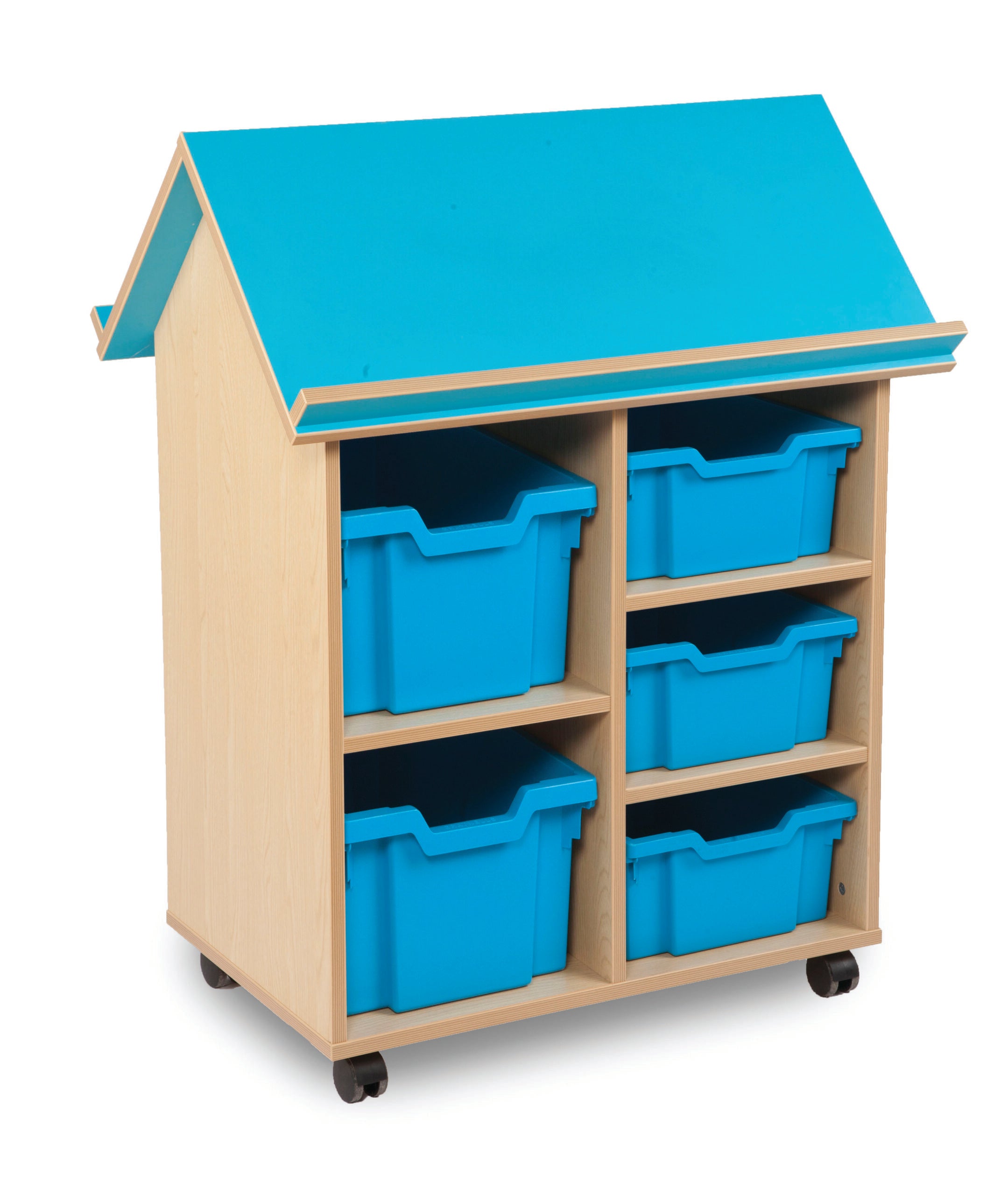 Book House With 3 Deep & 2 Extra Deep Trays