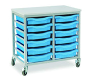 Mobile Metal 12 Tray Unit