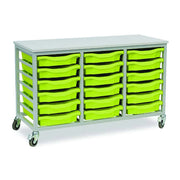 Mobile Metal 18 Tray Unit